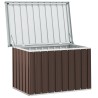Boîte de rangement de jardin Marron 109x67x65 cm 