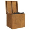 Boîte de Rangement Extérieure Marron 55 x 50.5 x 50 cm 
