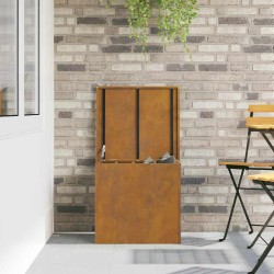 Boîte de Rangement Extérieure Marron 55 x 50.5 x 50 cm 