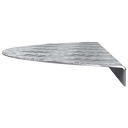 Marches d'escalier en aluminium 10 pcs antidérapantes 60x18 cm 