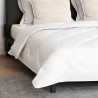 Couette avec oreiller 3 pcs Blanc 200 x 220 cm Microfibre 