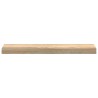 Appuis de fenêtre 2 pcs bois de chêne massif non traité 