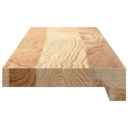 Appuis de fenêtre 2 pcs bois de chêne massif non traité 