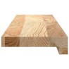 Appuis de fenêtre 2 pcs bois de chêne massif non traité 