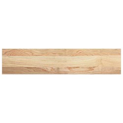 Appuis de fenêtre 2 pcs bois de chêne massif non traité 