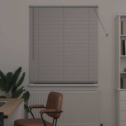 Store de Fenêtre avec des rideaux Autre Argenté 80 x 130 cm Aluminium 