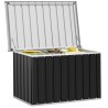 Boîte de rangement de jardin Anthracite 109x67x65 cm 