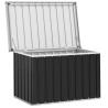 Boîte de rangement de jardin Anthracite 109x67x65 cm 