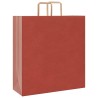 Sacs en papier 50 pcs avec poignées rouge 45x17x48 cm 