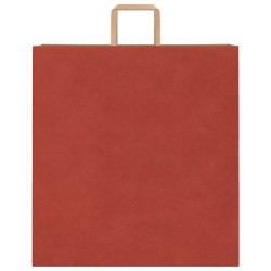 Sacs en papier 50 pcs avec poignées rouge 45x17x48 cm 