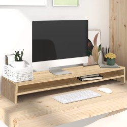Support de moniteur Chêne Sonoma 100 x 24 x 13 cm Aggloméré 