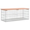 Banc de jardin design gabion 103x44x42cm bois massif de douglas 