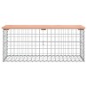 Banc de jardin design gabion 103x44x42cm bois massif de douglas 