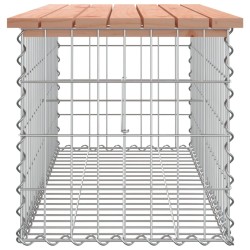Banc de jardin design gabion 103x44x42cm bois massif de douglas 