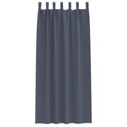 Rideaux 2 pcs Anthracite 260 x 140 cm Polyester 