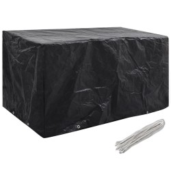 Housses de salon de jardin 2 pcs 8 œillets 180x70x90 cm 