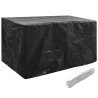 Housses de salon de jardin 2 pcs 8 œillets 180x70x90 cm 
