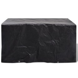 Housses de salon de jardin 2 pcs 8 œillets 180x70x90 cm 