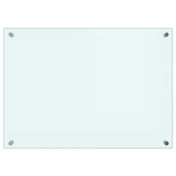 Dosserets de cuisine 2 pcs blanc 70x50 cm verre trempé 