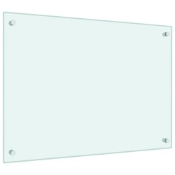 Dosserets de cuisine 2 pcs blanc 70x50 cm verre trempé 
