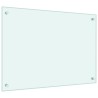 Dosserets de cuisine 2 pcs blanc 70x50 cm verre trempé 