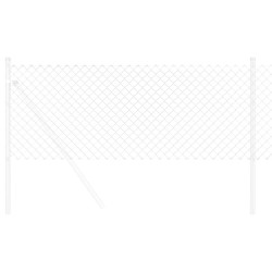 Clôture Argent 10 x 0.6 m Acier galvanisé 