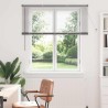 Store de Fenêtre avec des rideaux Argenté 80 x 130 cm Aluminium 