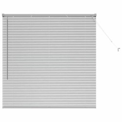 Store de Fenêtre avec des rideaux Argenté 80 x 130 cm Aluminium 