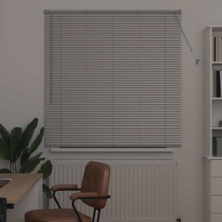 Store de Fenêtre avec des rideaux Argenté 80 x 130 cm Aluminium 