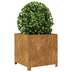 Jardinière 50x50x50 cm acier résistant aux intempéries 