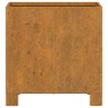 Jardinière avec pieds Rouillé 32x30x33 cm Acier corten 