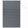 Store de Fenêtre Gris foncé 80 x 130 cm Aluminium 