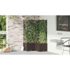 Jardinière de Jardin avec Treillis 3 pcs Brun 80x80x143 cm 