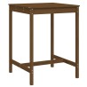 Table de jardin marron miel 82,5x82,5x110 cm bois massif de pin 