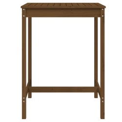 Table de jardin marron miel 82,5x82,5x110 cm bois massif de pin 