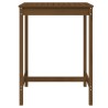 Table de jardin marron miel 82,5x82,5x110 cm bois massif de pin 