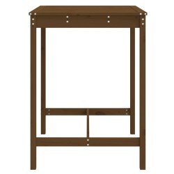 Table de jardin marron miel 82,5x82,5x110 cm bois massif de pin 