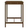 Table de jardin marron miel 82,5x82,5x110 cm bois massif de pin 