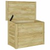Coffre de rangement 44x80x57 cm en bois imprégné de pin 