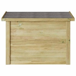 Coffre de rangement 44x80x57 cm en bois imprégné de pin 