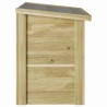 Coffre de rangement 44x80x57 cm en bois imprégné de pin 