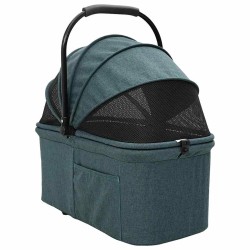 Poussette Pliante pour Animaux Réglable Vert 81 x 47 x 99 cm 