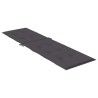 Coussin de chaise longue anthracite mélangé (75+105) x 50 x 4 cm 