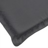 Coussin de chaise longue anthracite mélangé (75+105) x 50 x 4 cm 