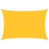 Voile d'ombrage 160g/m² rectangulaire jaune 3,5x4,5 m PEHD 