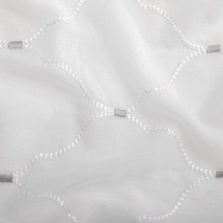 Rideaux 2 pcs Blanc 140 x 245 cm Polyester 