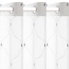 Rideaux 2 pcs Blanc 140 x 245 cm Polyester 