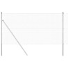 Set de poteaux de clôture Set de 2 Acier galvanisé 10 x 1 m 