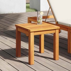 Table d'appoint de jardin 35x35x34 cm en bois massif d'acacia 