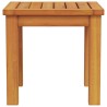 Table d'appoint de jardin 35x35x34 cm en bois massif d'acacia 
